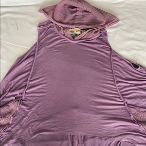 Lilac Sleeveless Hoodie